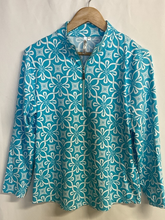 Lulu-B Tops - LULU B 1/4 Zip Athletic Leisure Colorful Pullover Size S